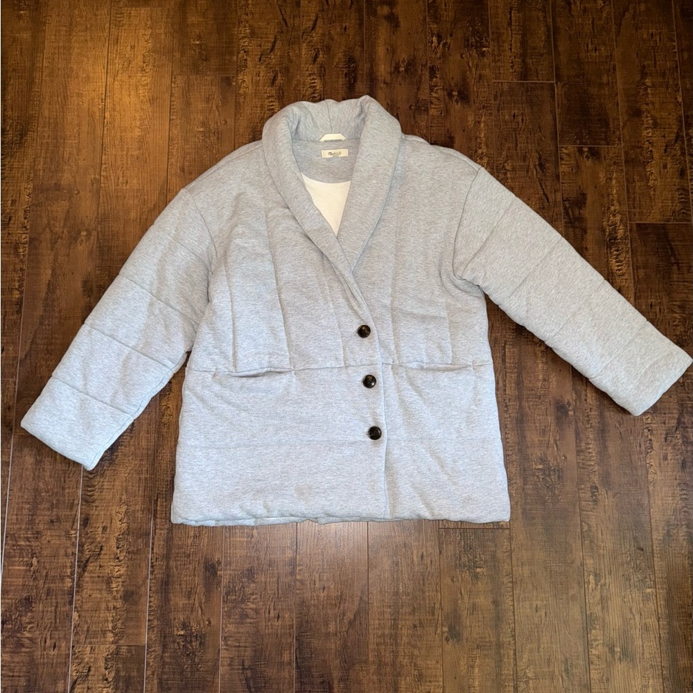 Madewell Women's Light Gray Puffer Jacket